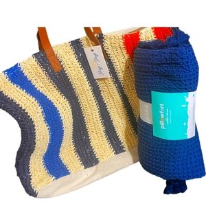 Rays for Days Bag and Waffle Throw Bundle Nwt